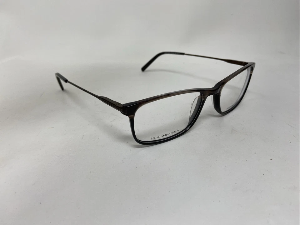 GEOFFREY BEENE XL G530 MARRÓN OSCURO 57-19-150 B:37 FLEX BISAGRA GAFAS BT12 Foto 4 de 4