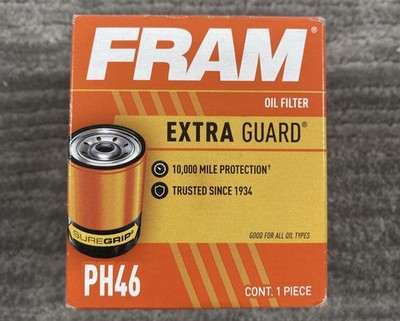 Fram Extra Guard Oil Filter PH46 SureGrip 10,000 Mile Protection USA New