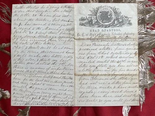1863 Civil War letter: Guarding a circus for 2 weeks and getting sick of it