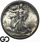 1934 Walking Liberty Half Dollar, Great Sharp Strike, Gem BU++