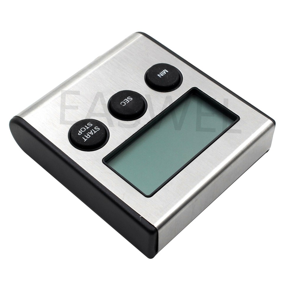 Timer Da Cucina Digitale Triplo - Conto Alla Rovescia, Sveglia E Orologio | Con Magnete E Supporto - Foto 11