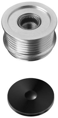 HELLA Generatorfreilauf 9XU 358 038-581 – M16x1,5, 5 Rillen, Inkl. Kappe – Für Valeo-Lichtmaschinen