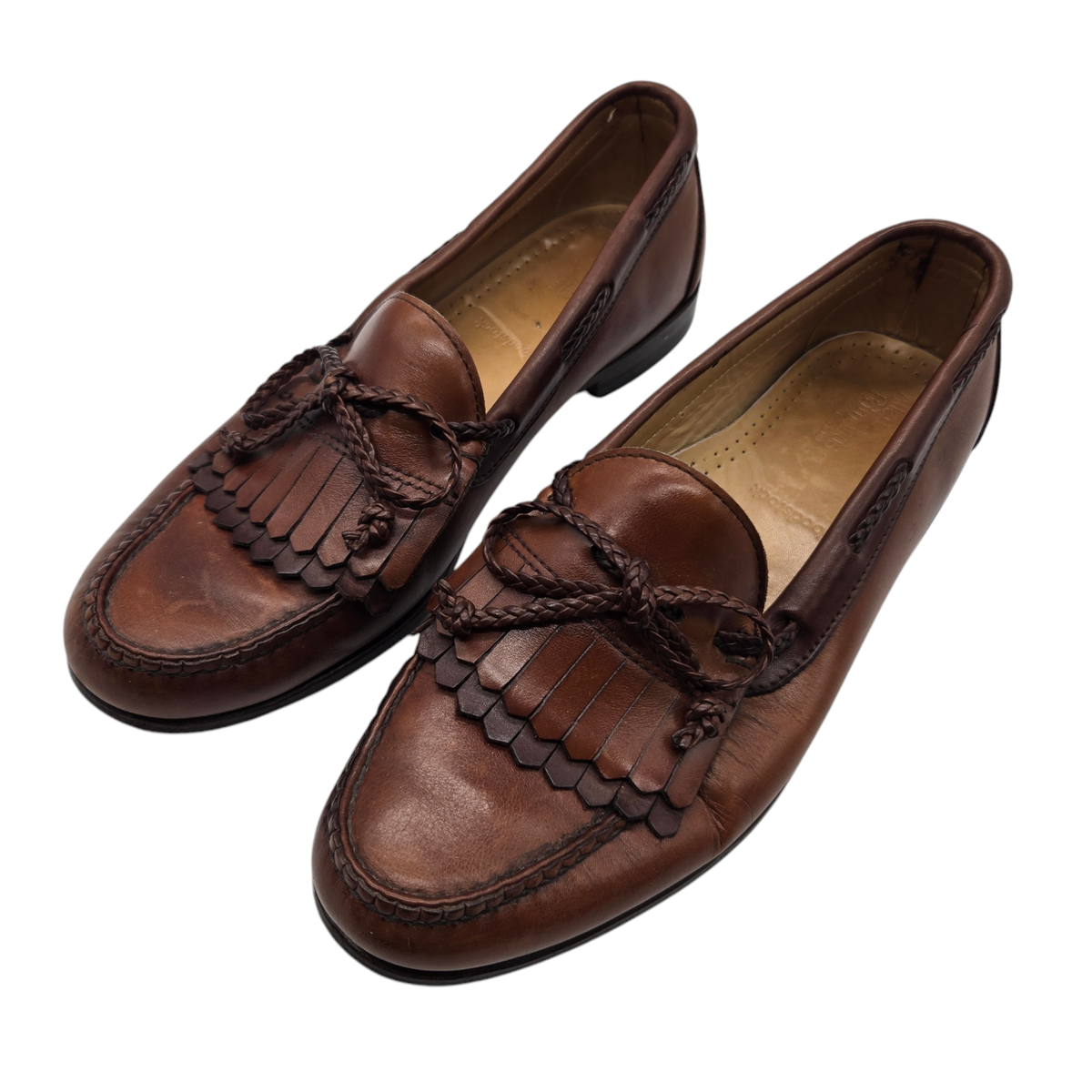 Allen Edmonds Woodstock Mens Size 10 D Brown Leather Kiltie 