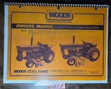 Woods L59 H284-2 L306 H284-2 Mower for IH 284 Owner Operator & Parts Manual 6/88