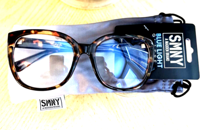 SMNY BLUE LIGHT Sunglasses LG TORTOISE Frame w/ Cloth Case  display picture 3
