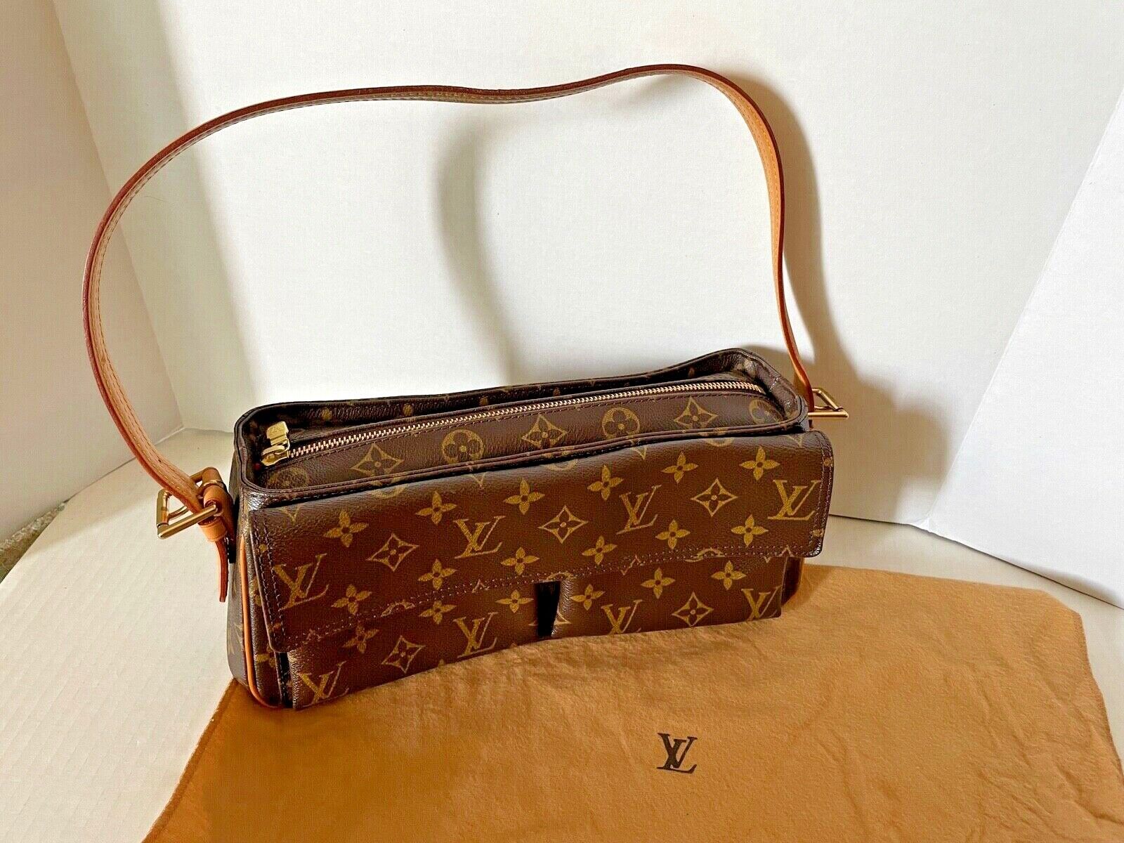 LOUIS VUITTON LV Viva Cite MM Used Shoulder Handbag Monogram M51164 #AH598