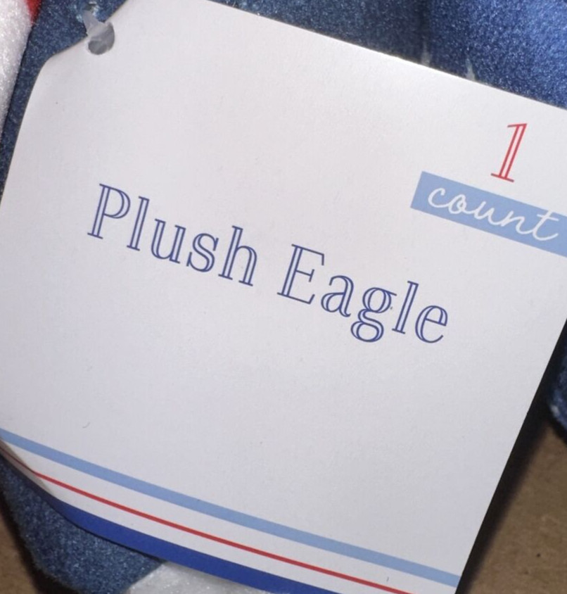 Target Bullseye Playground 4th July Fabric Stuffed American Eagle Summer Plush 