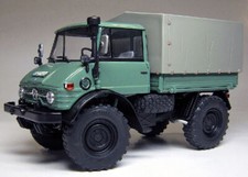 Miniature Tracteur Moyens Agricoles UNIMOG 406 U84 TELONATO 1971-1989 Auto 1:32