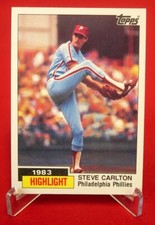 Steve Carlton Highlight 1984 Baseball Card TOPPS #1 NM-MT