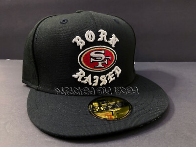 キャップ BORN x RAISED + 49ERS ROCKER FITTED NFL San Francisco 49ers Born X Raised Rocker New Era Fitted