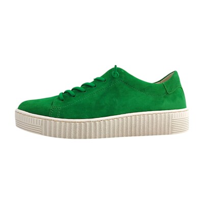 Gabor  Damenschuhe sportlicher Schnürer Grün Freizeit