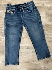 Vigoss Capri Jeans Heritage Fit Stretch Mid Rise Cropped Women’s Size 8