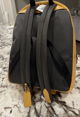 Coach Honey Yellow Backpack Medium Charlie Pebbled Leather  display picture 1