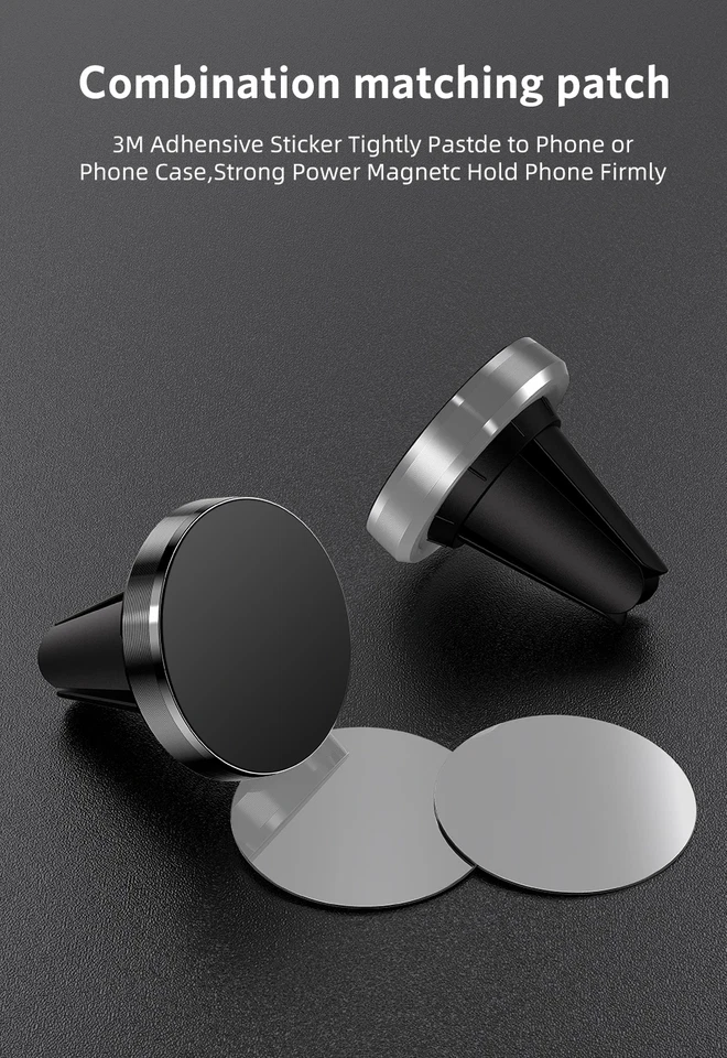 Universal Magnetic in Car Magnetic Air Vent Mount Holder Stand for Mobile Phone - Image 2 of 4