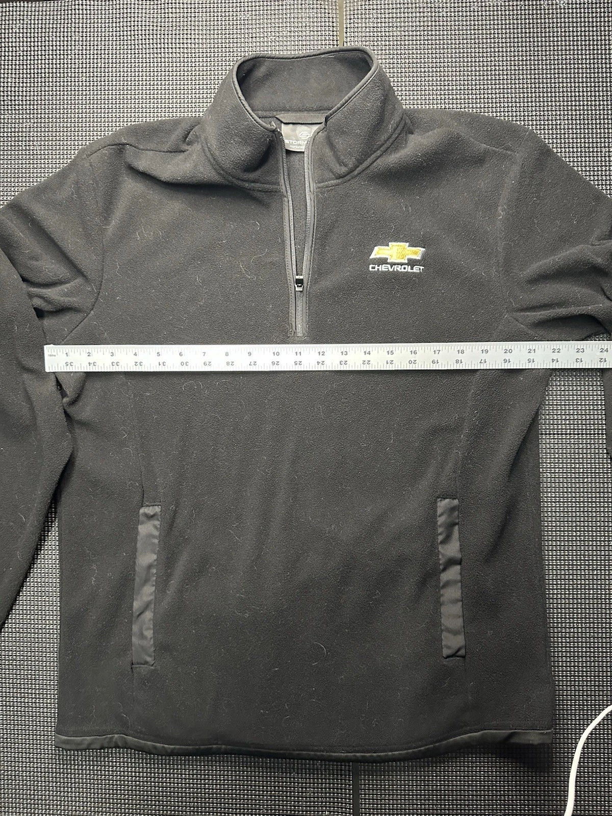 Stormtech Chevrolet 1/4 Zip Fleece Pullover Mens L Black Logo Jacket image 4