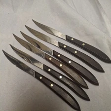 Lot Of 6 Vintage Dexter Russell Dinner Steak Knives Super Stainless Made In USA 