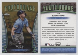 2024 Topps Chrome Youthquake Gold Refractor /50 Curtis Mead #YQ-6 Rookie RC