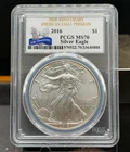 2016 1 oz American Silver Eagle PCGS MS70 ~ 30th Anniversary Label