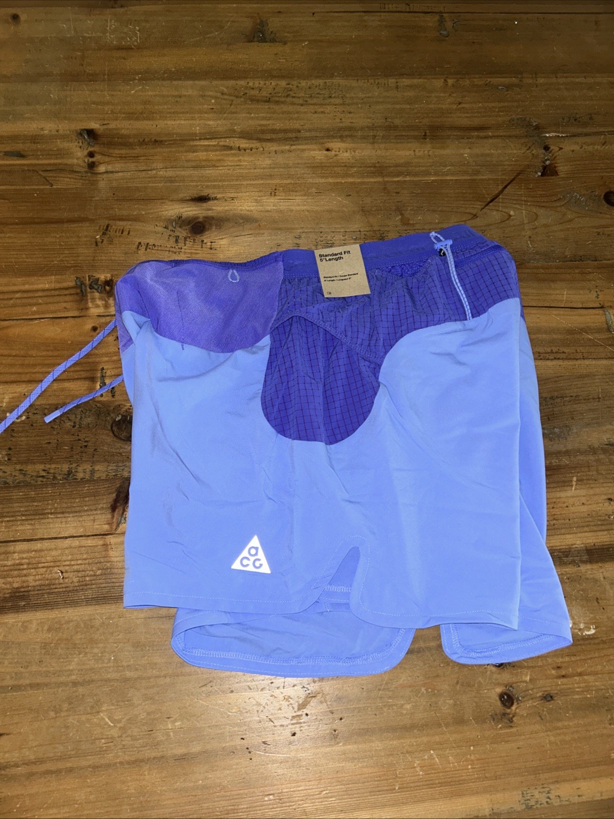 Nike Acg  Trail Second Sunrise Shorts Large  Royal Pulse  5 Inch image 3