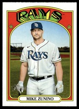 2021 TOPPS HERITAGE BASEBALL CARD MIKE ZUNINO #667 TAMPA BAY RAYS 6464
