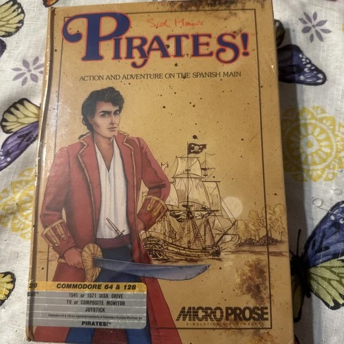 Sealed  Sid Meier's Pirates! MicroProse for Commodore 64/128 1987
