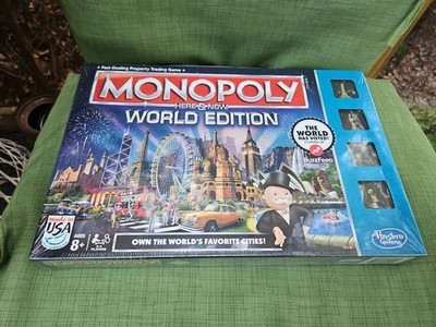 Monopoly Here & Now World Edition Board Game Hasbro New Sealed