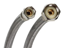 Fluidmaster B1F30 Steel 125 PSI 30 L in. Faucet Connector 3/8 x 1/2 in. Nominal