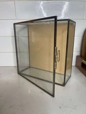 Vintage  Glass & Brass   Curio Display .
