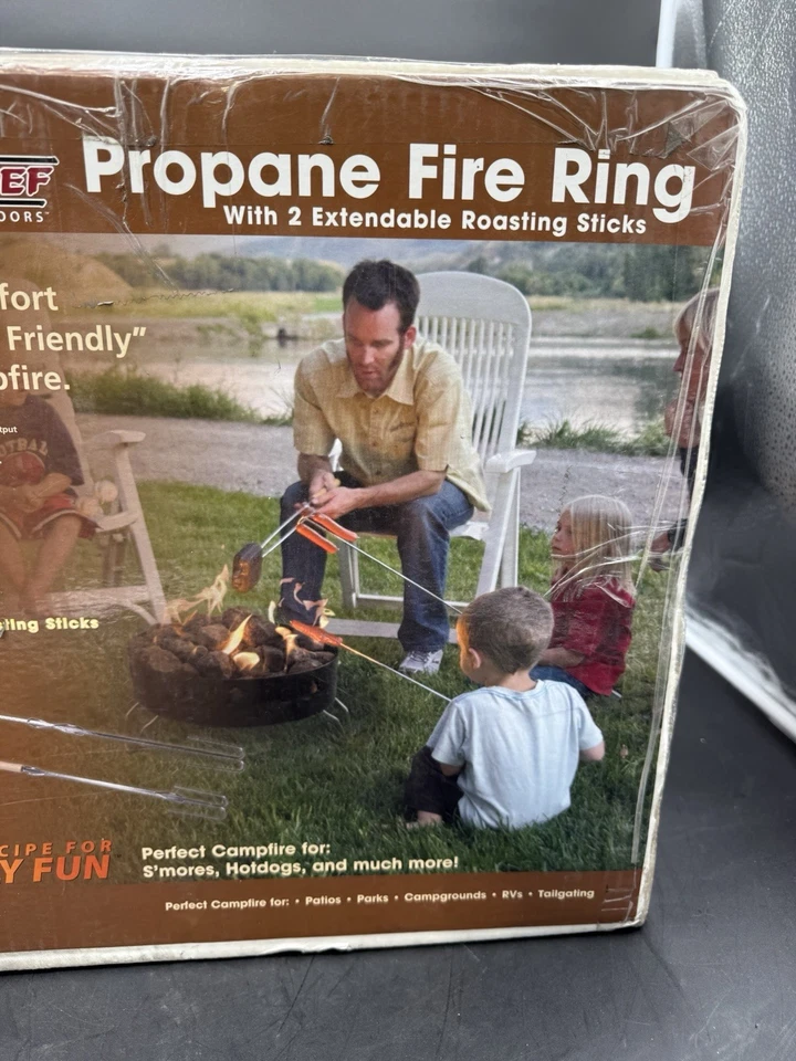 NUEVO SELLADO DE FÁBRICA Camp Chef Compacto Anillo de Fuego Portátil Propano Gas Fogata Foto 3 de 4