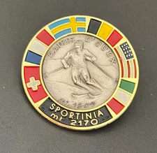 S - BROCHE INSIGNE SKI ITALIE - SAUZEE D'OULX 1509 m - SPORTINA 2170 m - ITALIA