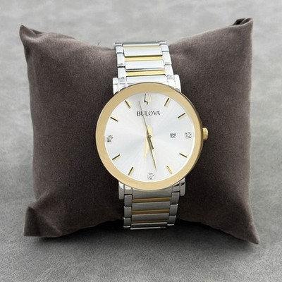 Bulova Futuro Stainless Steel Silver Tone Dial 42mm Men's Watch 98D151