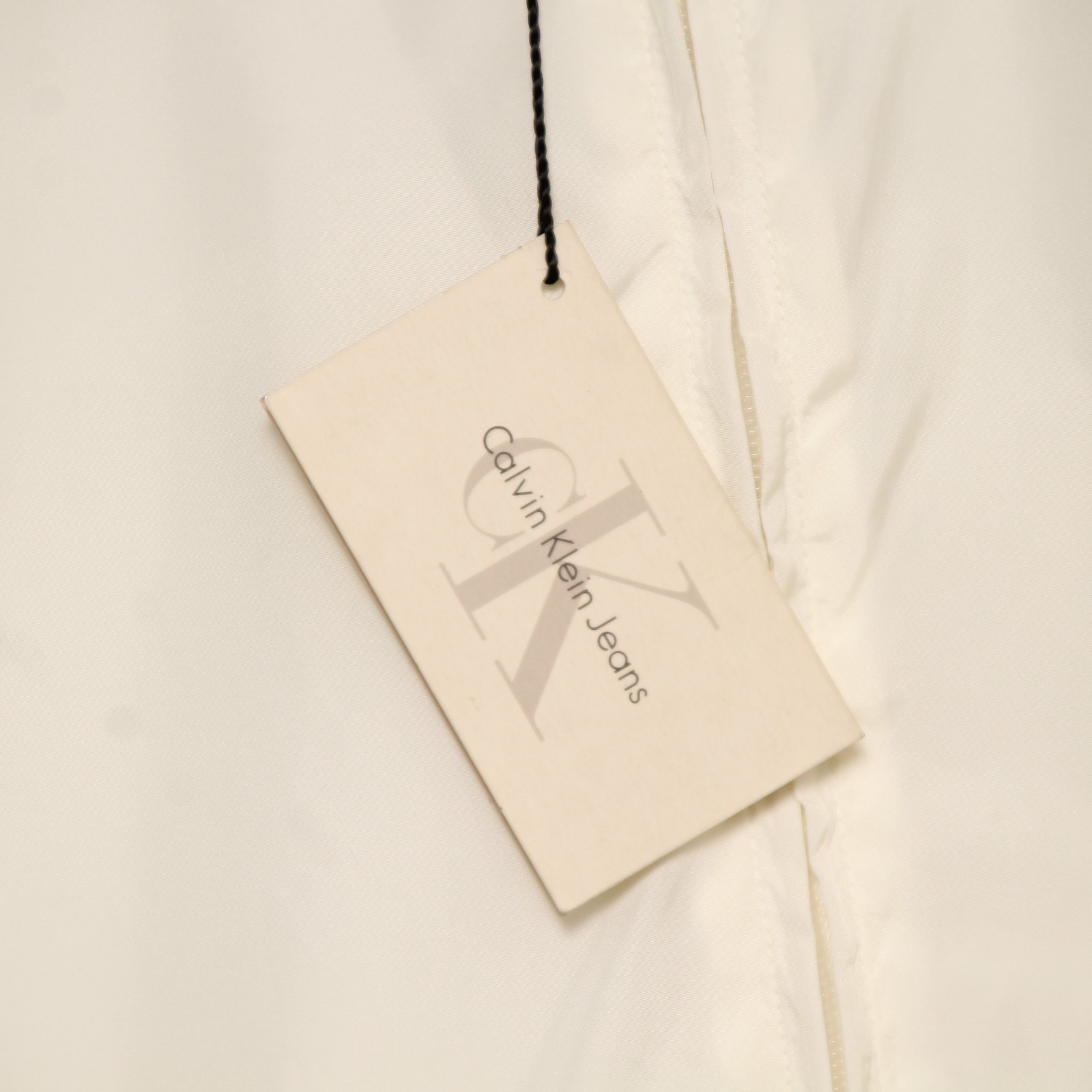 CALVIN KLEIN windbreaker size L NEW (Sg1165) Vintage Dead Stock Cream thumbnail 4