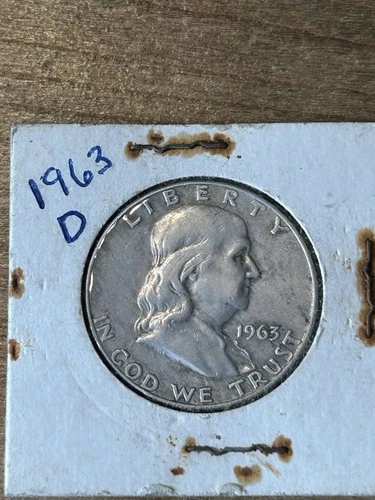 1963 D Franklin Half Dollar VF