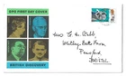 GB stamp First Day Cover British Discovery 1967 - 1/6 value