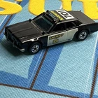 Vintage 1977 Mattel Hot Wheels Sheriff 701 Black & White Patrol Car