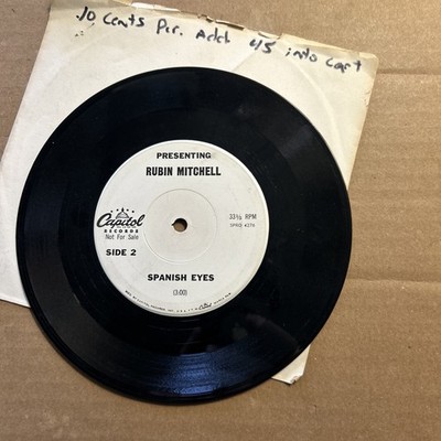 Rubin Mitchell My Lisa Jane LIZA/Spanish Eyes Promo CAPITOL 33