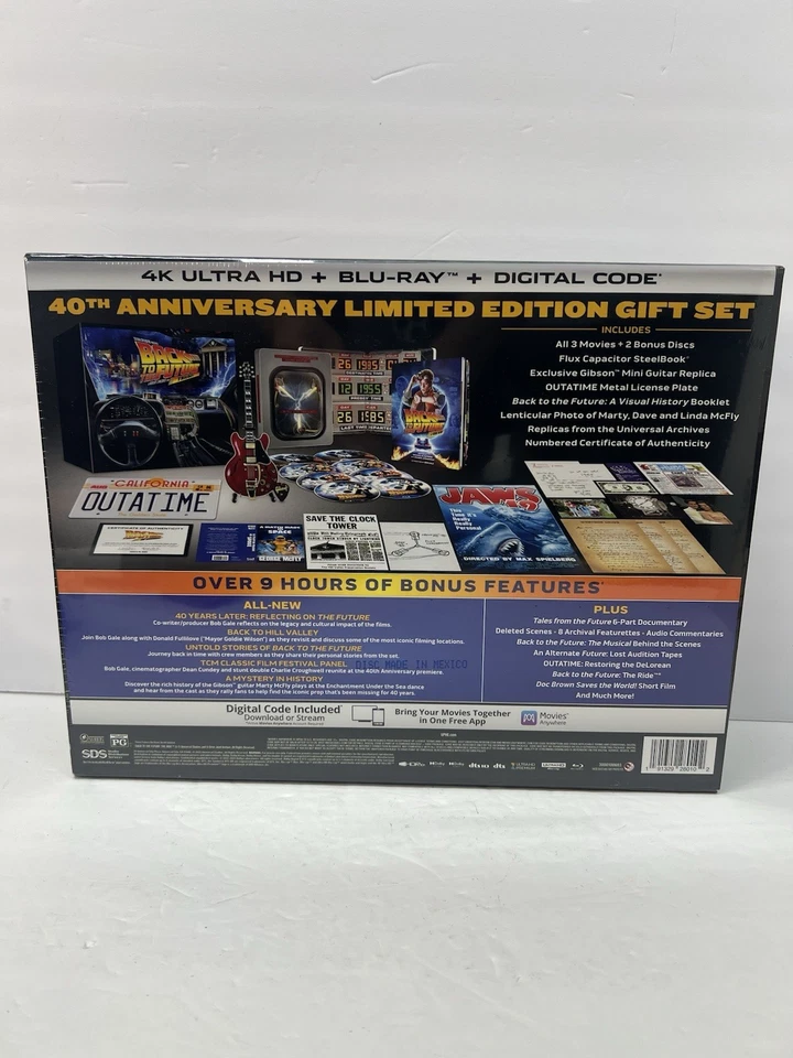Back to the Future 40th Anniversary 4K Trilogy Steelbook Box Set NEW SEALED - Image 3 of 4