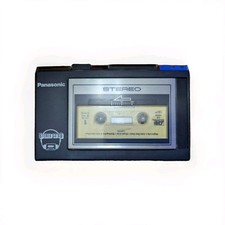 Vintage Rare Panasonic Walkman Metal RQ-J5 Portable Cassette Player Mic Function