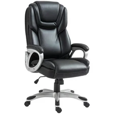 Office Chair, High Back Desk Chair with Tilt Function, Padded Armrest, Swivel...