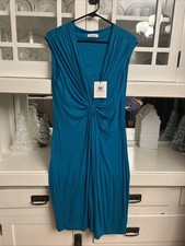 Calvin Klein Women’s ruched  Turquoise Sleeveless Dress Size 10