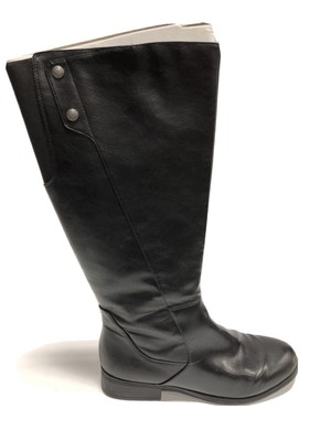 lifestride wide calf black boots