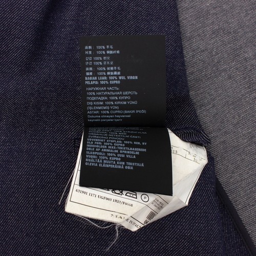 2.5k$ PRADA Navy Wool Two Buttons Blazer Sport Coat Jacket 54 - L - Picture 8 of 11