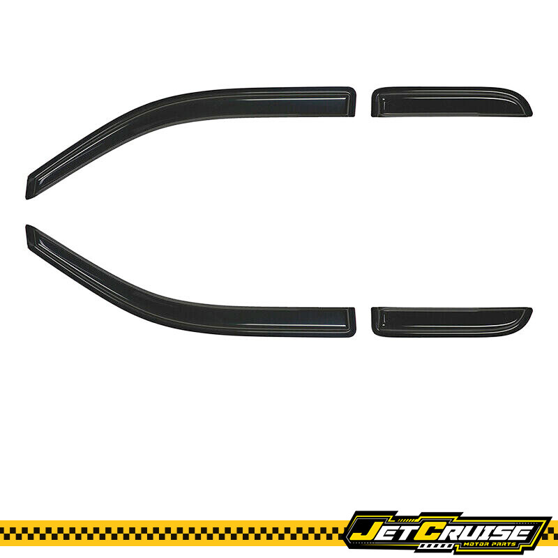 Chrome 4-Door Window Visors For Ford F-150 SuperCab – 2004-2014 – Razer Auto / RestylingFactory