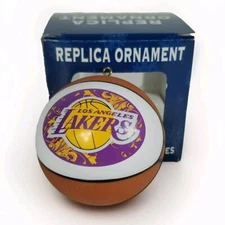 Los Angeles Lakers NBA Basketball Team Christmas Ornament ~3" Box Topperscot VTG