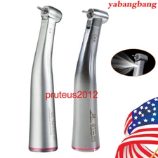 Dental 1:5 Increasing Contra Angle Fiber Optic Handpiece w/E-type Electric Motor