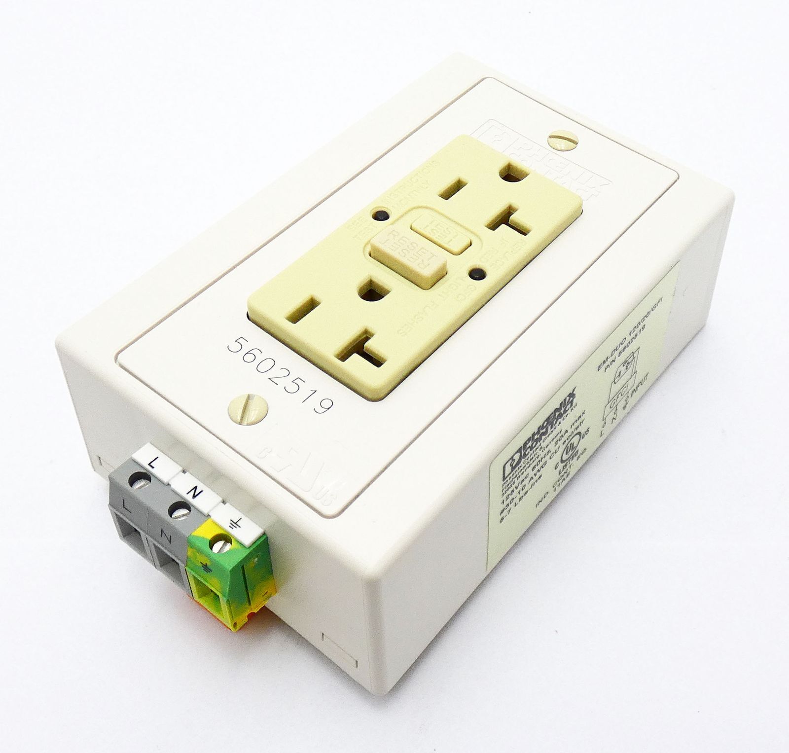 Phoenix Contact EM-DUO 120/20/GFI 5602519 Socket -Unused-