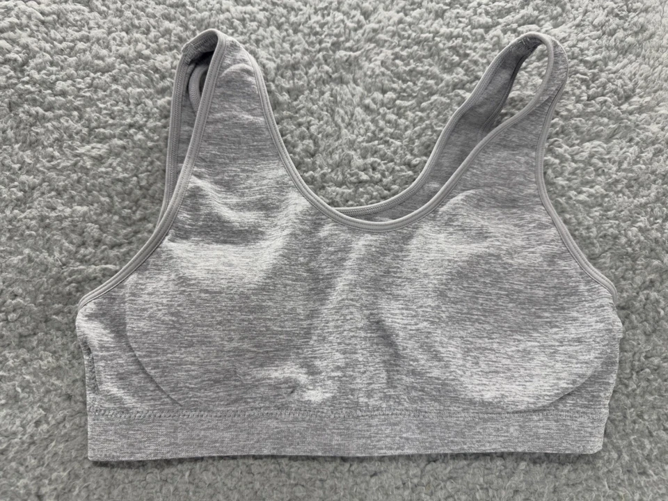 Paquete de 3 sujetadores deportivos estilo tanque Fruit of The Loom para niña talla XL negro gris blanco Foto 4 de 4