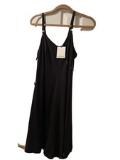 calvin klein spaghetti strap dress black size 8 new