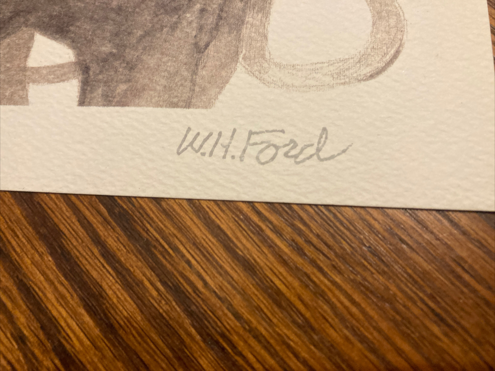 W. H. Ford (Hank Ford) Print "Partners" 1995 eBay