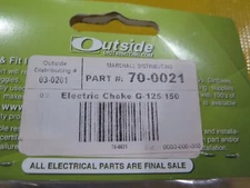 Outside Distributing - 03-0201 - Electric Choke, 2 Wire Plug   (5D1-2)